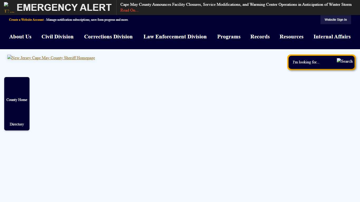 Sheriff's Office Cape May County, NJ - Official Website