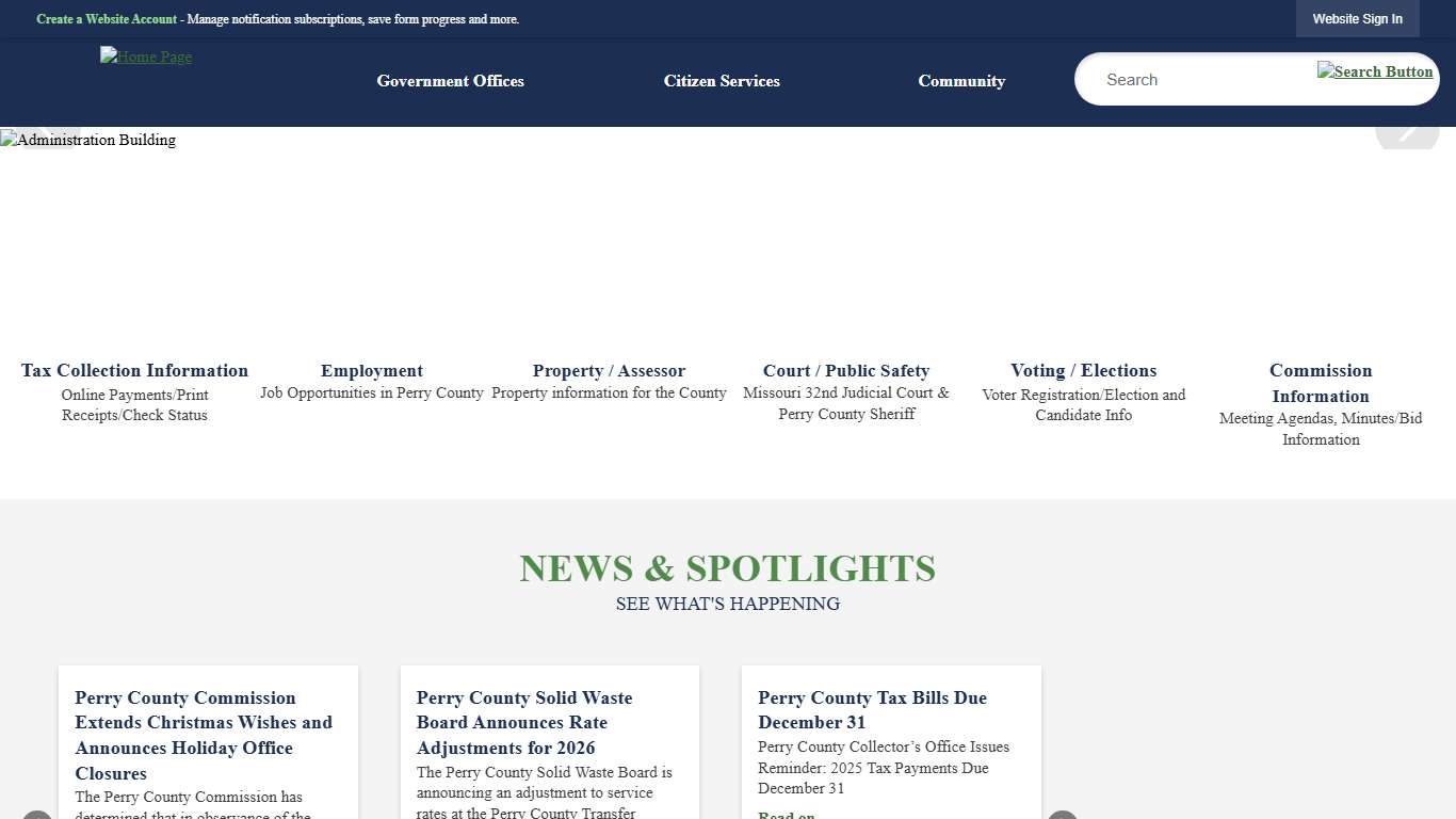 Perry County, MO - Official Website Official Website